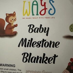 Fashionable Ways Baby Milestone Blanket - Multicolor Premium Fleece new critters